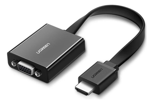 Adaptador Hdmi Pra Vga Ugreen Porta Áudio 3.5mm 1080p 60hz