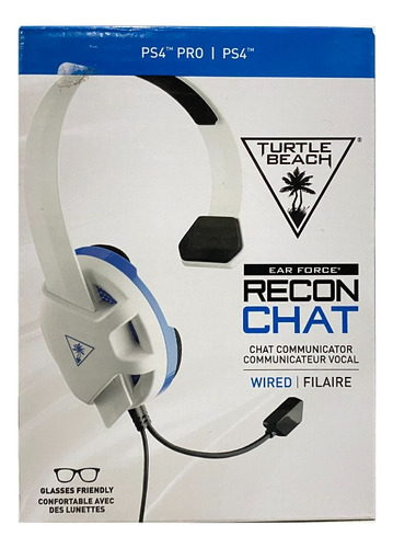 Auricular Turtle Beach Recon Chat Para Play Station 4 Blanco