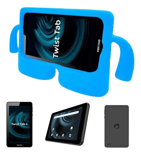 Tablet Para Criança Positivo 64gb 2gb Ram Capa Infantil Azul
