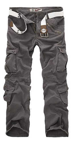 Pantalones Tipo Cargo Para Hombre, Infractales, Sueltos, Con