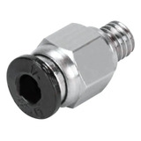 Acople Racor Teflón Ptfe Conector Neumático Extrusor Pc4m6 P