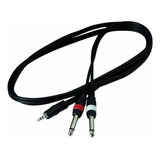 Warwick Rcl20912d4 Cable Plug Estéreo 3,5mm A 2plug Mono 6.3