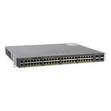 Switch Cisco 48x Giga Poe+ 4x Gigabit Sfp, Ws-c2960x-48lps-l