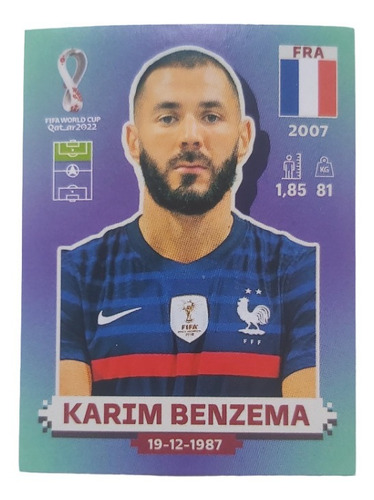 Lamina Karim Benzema Fra16 Album Qatar 2022