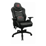 Silla Gamer Gaming Reposapies Reclinable Pc Negra Cuerina