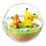 Pokemon Figura Original Rement Pikachu & Pawmi Terrarium