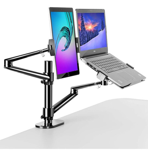 Soporte 3 En Para Laptop Y Monitor Tablet Brazo Escritorio P