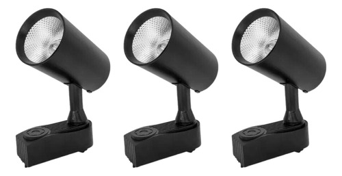 Kit 3 Spot Led Eletrificado 7w Branco Frio Quente Neutro