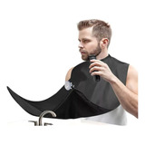 Capa Delantal Para Corte De Barba Afeitado Color Negro