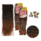 Kit Cabelo Gypsy Braid Trança Cacheado Orgânico +anel Brinde