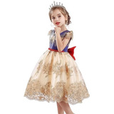 Vestido Elegante Fiesta Princesa Blanca Nieves 