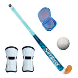 Kit Hockey Simbra Palo Bocha Canilleras Bucal 28 Al 37 Stick