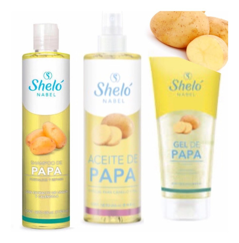 Shampoo De Papa + Aceite De Papa + Gel De Papa, Shelo Nabel.