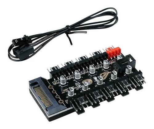 Hub A 10 Fan 3 Y 4 Pines Pwm Splitter Divisor. (sata)