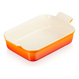 Travessa Retangular Le Creuset Heritage 32cm Cor Laranja