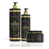 Kit Definitiva Indiana Liso Hair Reducer Volume 3 Passos