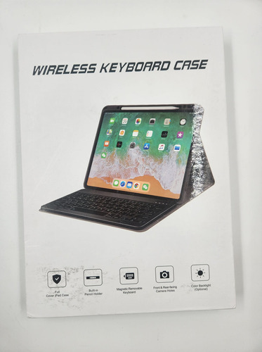 Wireless Keyboard Case Para iPad Color Rosa