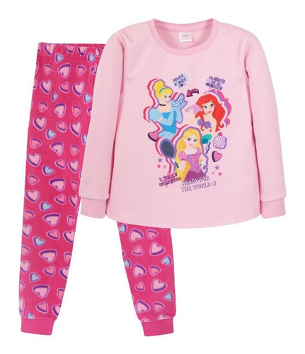 Pijama Diseño Princesas Original Disney Tela Polar