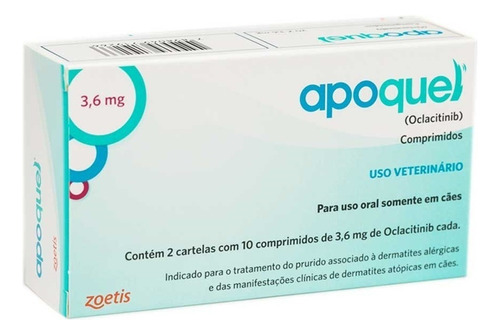 Apoquel 3,6mg Zoetis Para Cães - Full