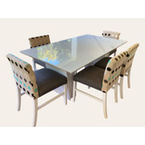 Mesa Living/comedor C/ 6 Sillas Estilo.arredo