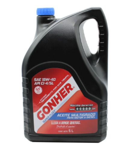 Aceite Motor Diesel Multigrado 15w40 5l Gonher