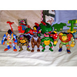 Lote Figuras Tortugas Ninja Vintage Vehículos Playmates Tmnt