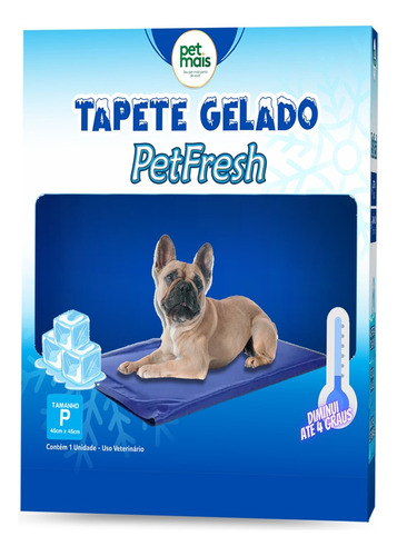 Tapete Gelado Refrescante P Cães E Gatos Tam P 45x45 Premium