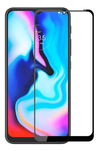 Película De Vidro Temperado 3d Full Moto E7 Plus Tela De 6.5