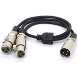 Adaptador Divisor En Y Bshtu Xlr Hembra A Doble Xlr Ma