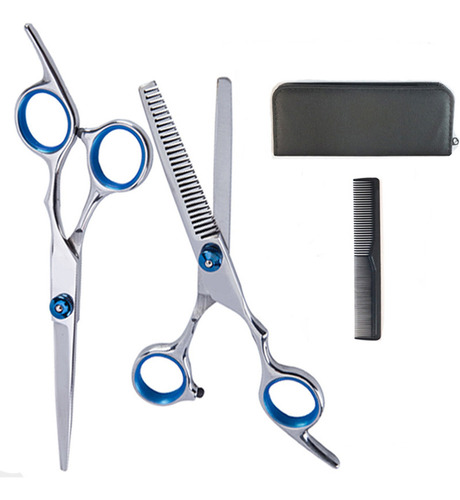 Kit De Tijeras Para Cortar El Pelo, 11 Piezas, Brocha, Acero