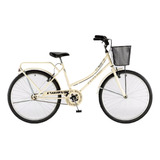 Bicicleta Futura Rod.26 City Cruiser Dama Caño Grueso Hueso