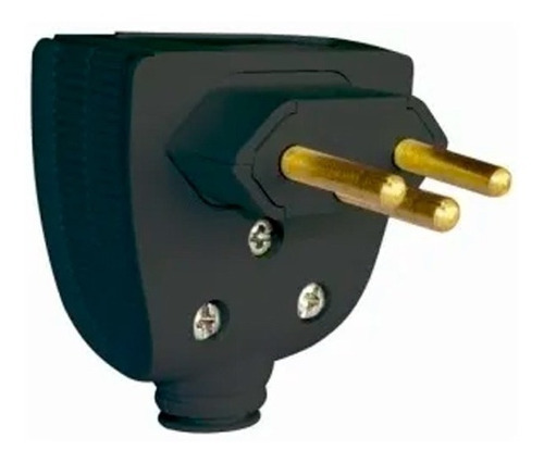 Plug Profissional Reforçado 2p+t 10a 250v Preto 615852 Pial