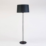 Lampara Pie Negro Moderno Living Pantalla Lucca Manfroni