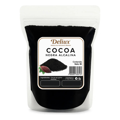 Cocoa Negra En Polvo Natural Con Fibra Cacao Sin Azúcar 1 Kg | MercadoLibre