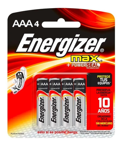 Energyzer  Aaa Pack X4 Origen :singapur