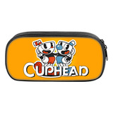 Estuche Para Lápices Cuphead Tea Cup Head De Doble Capa Para