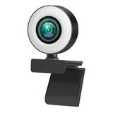 Webcam Camara Web Para Pc Full Hd 1080p Microfono Y Aro Led