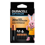 Pila Alcalina Duracell Optimum Blíster Aax6 