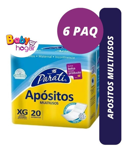 Apositos Multiuso Parati 6paq De 20und. Talla Xg