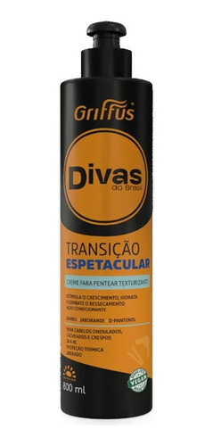 Creme Para Pentear Griffus Divas Brasil 800ml Tr Espetacular