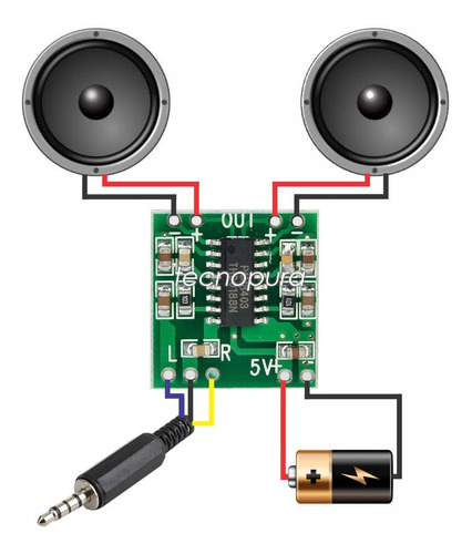 Módulo Amplificador Digital Pam8403 Audio En Estéreo 2*3w 5v