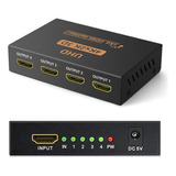 Divisor Hdmi Splitter 4k 1 Entrada 4 Salidas 1080p 60hz