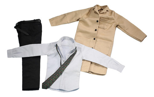 Ropa Con Figura Masculina 1/6, Chaqueta, Camisa, Pantalones,