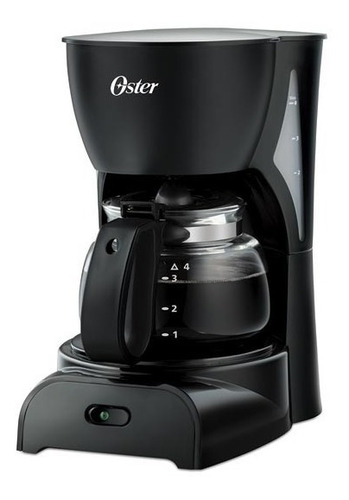 Cafetera Oster® Negra De 4 Tazas Práctica Y Fácil De Usar Color Negro 220v