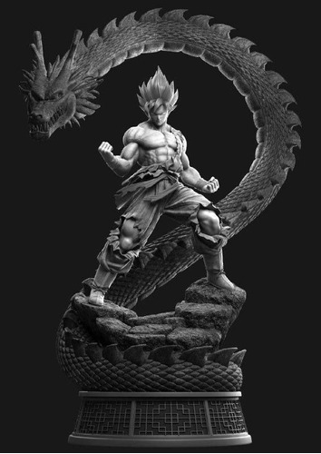 Action Figure Dragon Ball Z Stl Goku Dragon