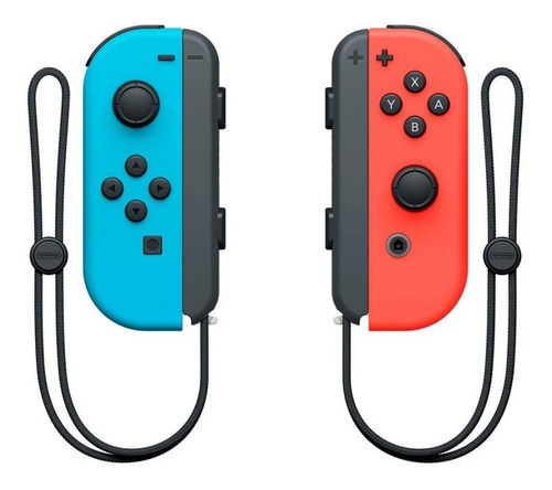 Set De Joystick Inalámbrico Nintendo Switch Joy-con (l)/(r) Neón Rojo Neón Y Azul Neón