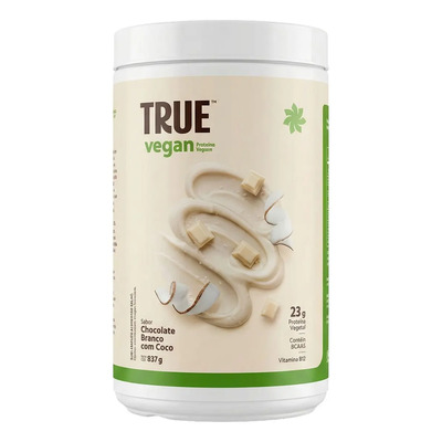 True Vegan Chocolate Branco com Coco True Source 837g | Frete grátis