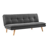 Sillón Moderno Futón Sofa Cama Tela O Cuero Varios Colores