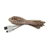 Cable Uso Rudo Usb 3 Metros Nintendo Wii U Gamepad Nuevo