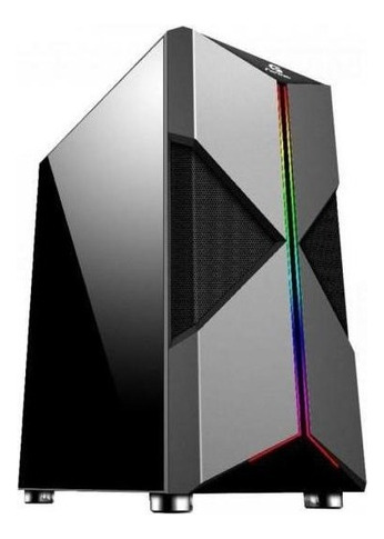 Gabinete Gamer Fortrek Rgb Mid Tower Holt Preto